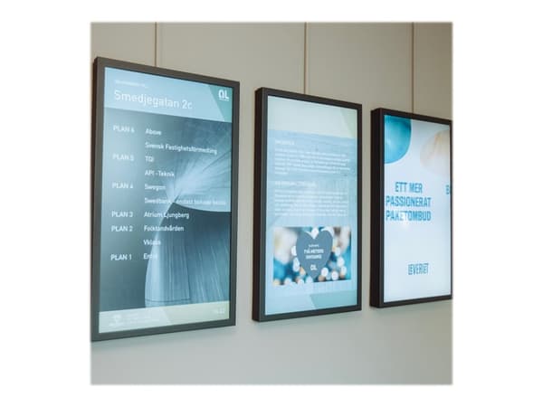 HI-ND Wall Casing PROTECT 75" Portrait - Monteringssats (hölje) - för LCD-display - metall, polykarbonat - svart, RAL 9005 - skärmstorlek: 75" - mont