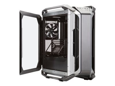 Cooler Master Cosmos C700M - Tower - utökad ATX - genomskinlig sidopanel (härdat glas) - ingen strömförsörjning - grå, svart, silver - USB/ljud