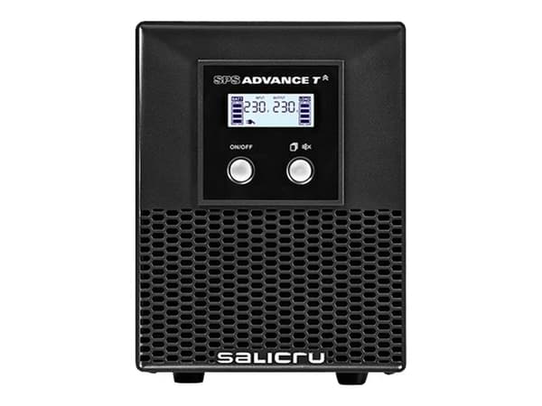 SALICRU SPS ADVANCE T 1000 - UPS - AC 230 V - 700 Watt - 1000 VA - Blysyre - RS-232, USB - output-stikforbindelser: 6 - aktiv PFC musta