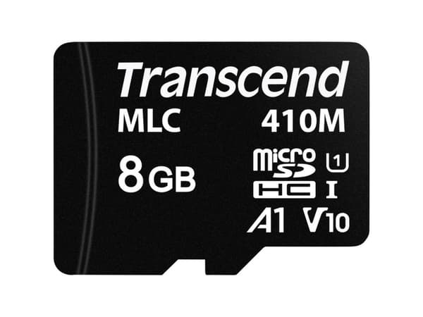 Transcend 410M, 8 GB, MicroSDHC, Klasse 10, MLC, 95 MB/s, 30 MB/s