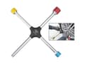 Miniatyrbild 4 av 5: HAZET 705V, Hylsnyckel, 1 styck, Krom, X-formad, DIN 3119, ISO 6788, 17,19,21 mm
