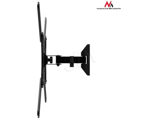 Maclean MC-758 - Konsol - justerbar arm - för TV och bildskärm - metall - svart pulverlack - skärmstorlek: 13"-55" - väggmonterbar