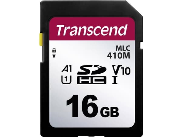Transcend 410M, 16 GB, SDHC, Klass 10, MLC, 95 MB/s, 20 MB/s