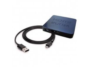 SAVIO CL-93 - Video/audiosplitter - 2 x HDMI - skrivbordsmodell