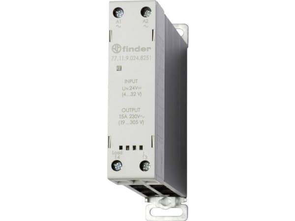 Finder Puolijohderele 77.11.9.024.8251 15 A Kytkentäjännite (max.): 305 V/AC Jänniterele 1 kpl