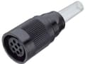 Miniatyrbilde 2 av 3: BINDER 09-0060-00-05, Sort, Sølv, IP40, 250 V, 10 A, -40 - 85 °C