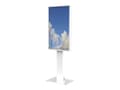 Miniatyrbilde 1 av 4: HI-ND Floorstand Glass Universal 49"- 65" - Stativ - for LCD-skjerm - metall - hvit, RAL 9003 - skjermstørrelse: 49"-65" - plassering på gulv