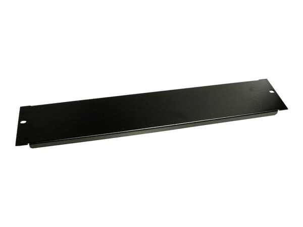 StarTech.com 2U Blanking Panel - Steel Rack Mount Filler Panel - for 19in Server Rack Enclosure or Cabinet - Black Rack Panel (BLANKB2) - Täckpanel -