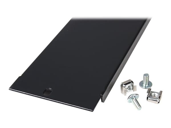 StarTech.com 2U Blanking Panel - Steel Rack Mount Filler Panel - for 19in Server Rack Enclosure or Cabinet - Black Rack Panel (BLANKB2) - Täckpanel -