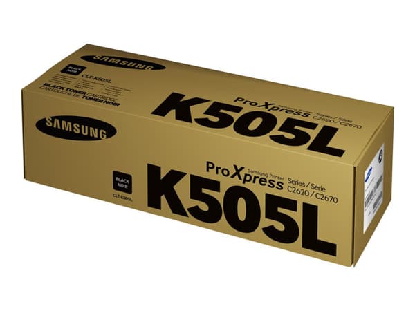 Samsung CLT-K505L - Høy ytelse - svart - original - tonerpatron - for ProXpress C2620DW, C2670FW, C2680FX