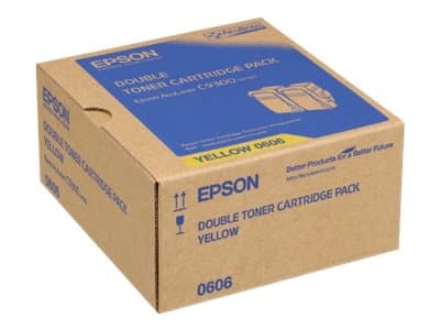 Epson Double Pack - 2-pack - gul - original - tonerpatron - for Epson AL-C9500DN; AcuLaser C9300D2TN, C9300D3TNC, C9300DN, C9300DTN, C9300N, C9300TN
