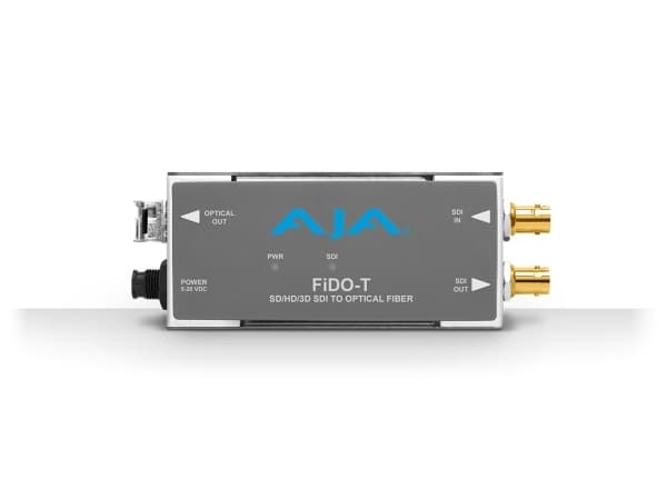AJA FiDO-T-MM, Aktiv, Grå, 3 Gbit/s, BNC, 20 V, 0 - 40 °C