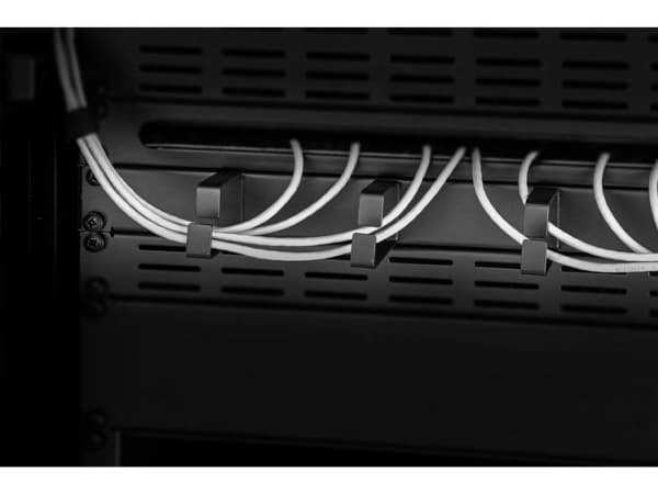 Renkforce RF-3429148 19 tommer Netværksskab-kabelføring 1 U Sort