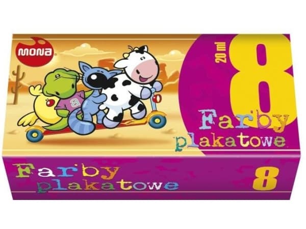 Pulio Mona Plakatmaling 8col 20ml ECO MONA - MONA FE8