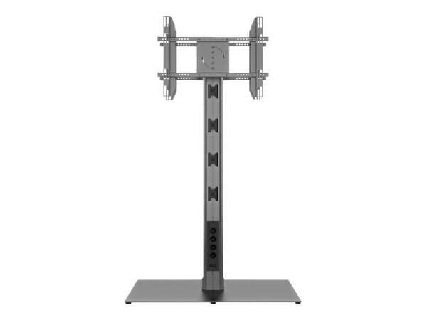 Multibrackets M Public Display Stand 180 HD Back to Back Black w. Floorbase - Ställ - för 2 LCD-bildskärmar - aluminium, stål - svart - skärmstorlek: