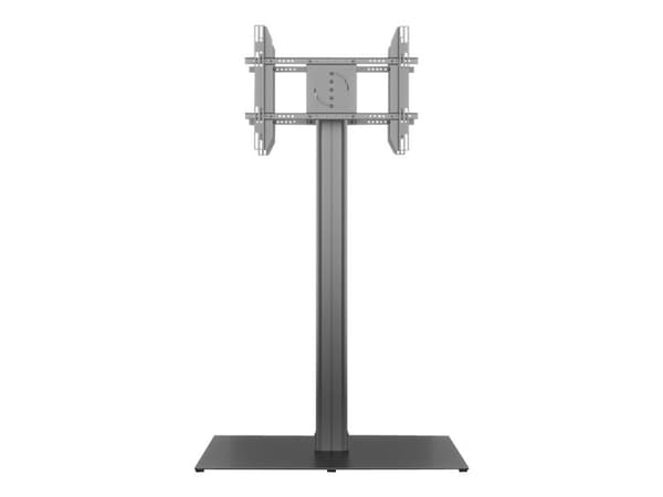 Multibrackets M Public Display Stand 180 HD Back to Back Black w. Floorbase - Ställ - för 2 LCD-bildskärmar - aluminium, stål - svart - skärmstorlek: