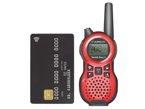 Albrecht Tectalk Easy 3, Familieradiotjeneste (FRS), 8 kanaler, 5000 m, Micro-USB, AAA, 47 mm