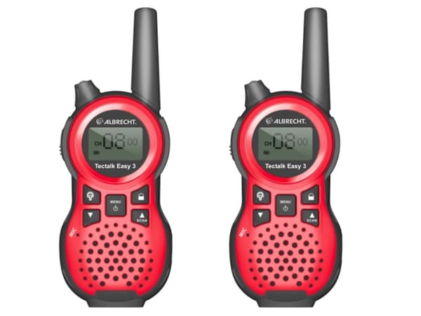 Albrecht Tectalk Easy 3, Familieradiotjeneste (FRS), 8 kanaler, 5000 m, Micro-USB, AAA, 47 mm