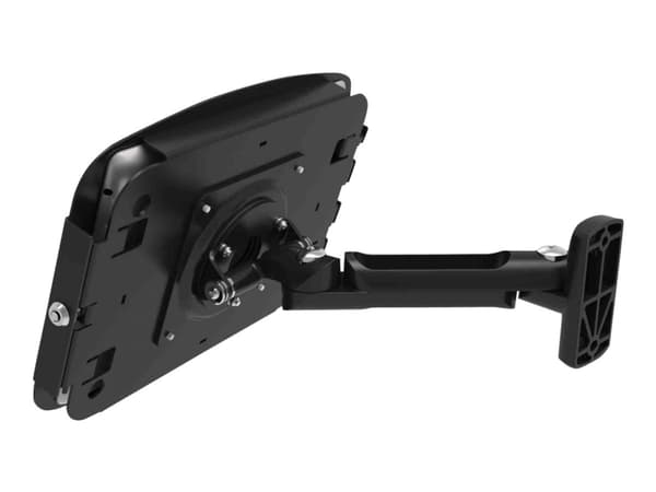Compulocks iPad 10.2" Space Enclosure Swing Wall Mount - Innhegning - Tyverisikker - for nettbrett - låsbar - høyverdig aluminium - svart - skjermstø