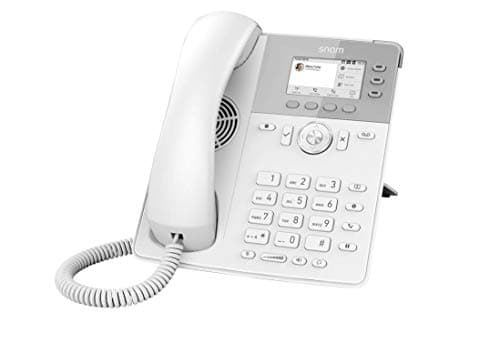 snom D717 - VoIP-telefon - 3-riktad samtalsförmåg - SIP, RTCP, SRTP - vit