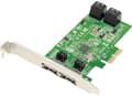 Miniatyrbild 3 av 5: Dawicontrol DC 624e RAID - Kontrollerkort (RAID) - 4 Kanal - SATA 6Gb/s - låg profil - RAID RAID 0, 1, 5, 10, JBOD - PCIe 2.0 x2