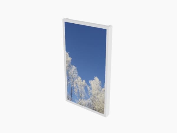 HI-ND Wall Casing EASY 32" Portrait - Monteringssett (hylster) - for LCD-skjerm - metall - hvit, RAL 9003 - skjermstørrelse: 32" - veggmonterbar - fo