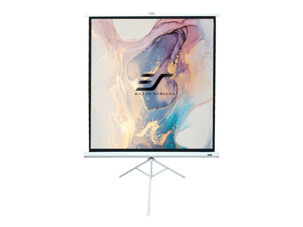 Elite Tripod Series T99NWS1 - Projeksjonsskjerm med tripod - 99" (251 cm) - 1:1 - Matte White - hvit