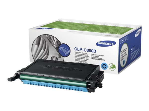 Samsung CLP-C660B - Cyan - original - tonerpatron - for CLP-610ND, 660N, 660ND; CLX-6200FX, 6200ND, 6210FX, 6240FX