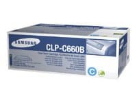 Samsung CLP-C660B - Cyan - original - tonerpatron - for CLP-610ND, 660N, 660ND; CLX-6200FX, 6200ND, 6210FX, 6240FX