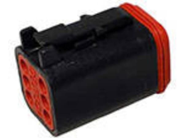 TE Connectivity DT06-6S-P012 Rundstik Tilslutning, lige Samlet poltal: 6 Serie (rundstikforbindelse): DT 1 stk