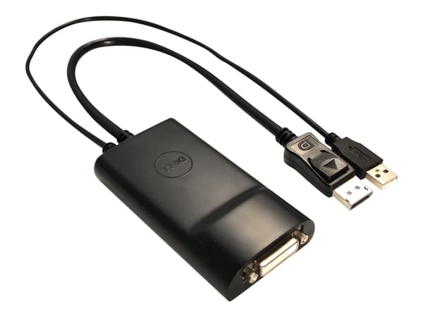Dell DisplayPort to DVI Dual-Link Adapter - Videokonverterare - DisplayPort - DVI - för Inspiron 15 7560; Latitude 5285 2-in-1, 5289 2-In-1, E7240; O