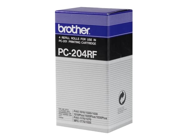 Brother - 4-pack - svart - skriveblekkbåndspåfyll (termooverføring) - for Brother MFC-1770, 1780, 1870, 1970; FAX-10XX; IntelliFAX 1170, 1270, 15XX;