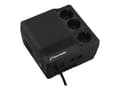 Miniatyrbilde 1 av 5: PowerWalker AVR 600 - Automatisk spenningsregulator - AC 220/230/240 V - 360 watt - 600 VA - utgangskontakter: 3 - svart