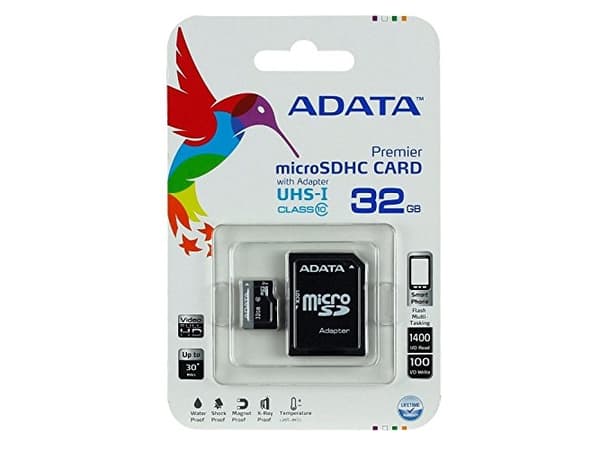 ADATA Premier UHS-I - Flashminnekort (microSDHC til SD-adapter inkludert) - 32 GB - UHS Class 1 / Class10 - microSDHC UHS-I