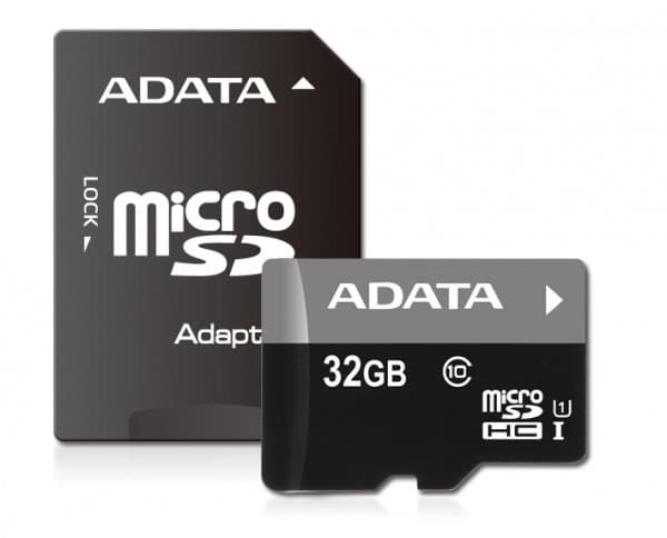 ADATA Premier UHS-I - Flashminnekort (microSDHC til SD-adapter inkludert) - 32 GB - UHS Class 1 / Class10 - microSDHC UHS-I