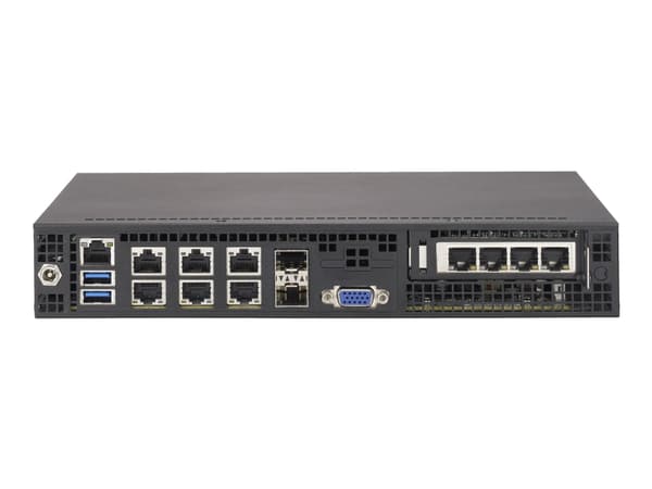 Supermicro SCE300 - Kan monteras i rack 1U - FlexATX - svart