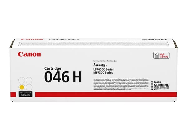 Canon 046 H - Høykapasitets - gul - original - tonerpatron - for imageCLASS LBP654, MF731, MF733, MF735; i-SENSYS LBP653, LBP654, MF732, MF734, MF735
