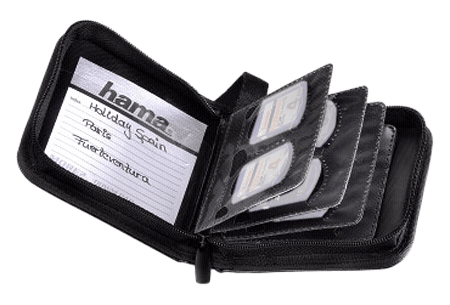 Hama Wallet 12 SD, Konstläder, Svart