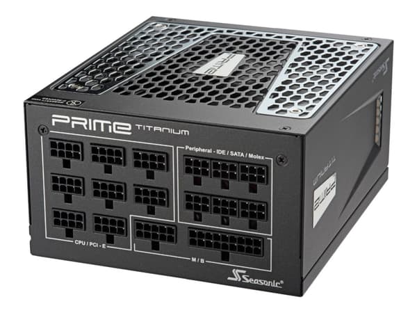 Seasonic Prime Series TX-1000 Titanium - Strömförsörjning (intern) - ATX12V / EPS12V - 80 PLUS Titan - AC 100-240 V - 1000 Watt - aktiv PFC Svart