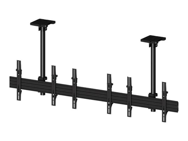 Multibrackets M Menu Board Mount Pro MBC3X1U - Brakett - aluminium, stål - svart - skjermstørrelse: 40"-65" - takmonterbar
