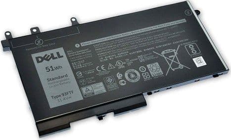 Dell - Batteri för bärbar dator (likvärdigt med: Dell D4CMT, Dell 93FTF) - litiumjon - 3-cells - 4254 mAh - 51 Wh - svart - för Latitude 5480