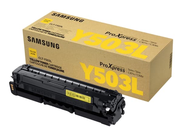 Samsung CLT-Y503L - Gul - original - tonerpatron - for ProXpress C3010ND, C3060FR, C3060ND