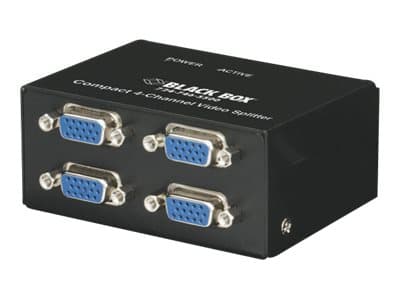 Black Box Compact VGA Video Splitter - Linjedelare för video - 4 x VGA - skrivbordsmodell