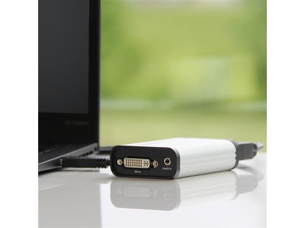 StarTech.com USB 3.0 Capture Gerät für High-Performance DVI Video - 1080 60FPS - Aluminium, Schwarz, Silber, USB 3.2 Gen 1 (3.1 Gen 1), 1920 x 1080 P