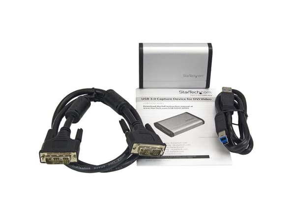 StarTech.com USB 3.0 Capture Gerät für High-Performance DVI Video - 1080 60FPS - Aluminium, Schwarz, Silber, USB 3.2 Gen 1 (3.1 Gen 1), 1920 x 1080 P