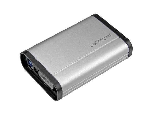 StarTech.com USB 3.0 Capture Gerät für High-Performance DVI Video - 1080 60FPS - Aluminium, Schwarz, Silber, USB 3.2 Gen 1 (3.1 Gen 1), 1920 x 1080 P