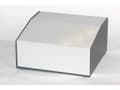 Miniatyrbilde 1 av 2: Hammond Electronics 500-0940 Pult-kabinet (L x B x H) 183 x 192 x 100 mm Aluminium Grå 1 stk