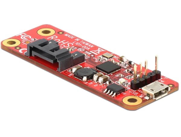Delock - Tallennusohjain - SATA 6Gb/s - USB 2.0 - värillinen vadelma
