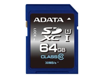 ADATA Premier UHS-I - Flashminnekort - 64 GB - UHS Class 1 / Class10 - SDXC UHS-I