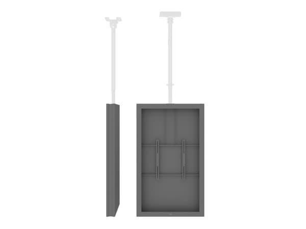 SMS Smart Media Solutions 703-004-2, Innhegning, Grå, Aluminium, Rustfritt stål, Tak, 400 x 400 mm, 109,2 cm (43")